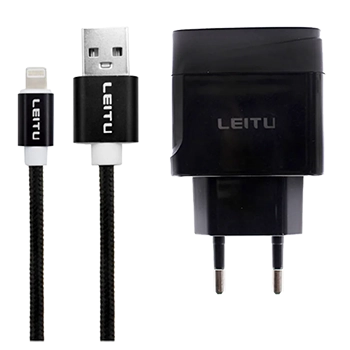 شارژر دیواری لیتو مدل LH-8 به همراه کابل تبدیل لایتنینگ